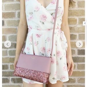 Kate Spade Pink Glitter Crossbody Pink 💓NWT💓